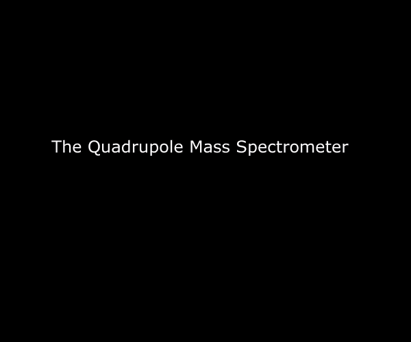 Animated Demonstration of Quadrupole Mass Spectrometer